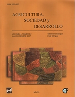 					View Vol. 1 No. 2 (2004): Agricultura Sociedad y Desarrollo
				